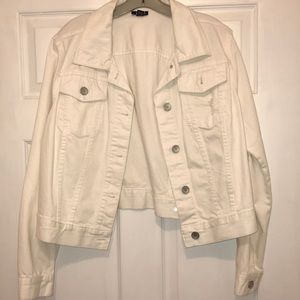 White denim jacket
